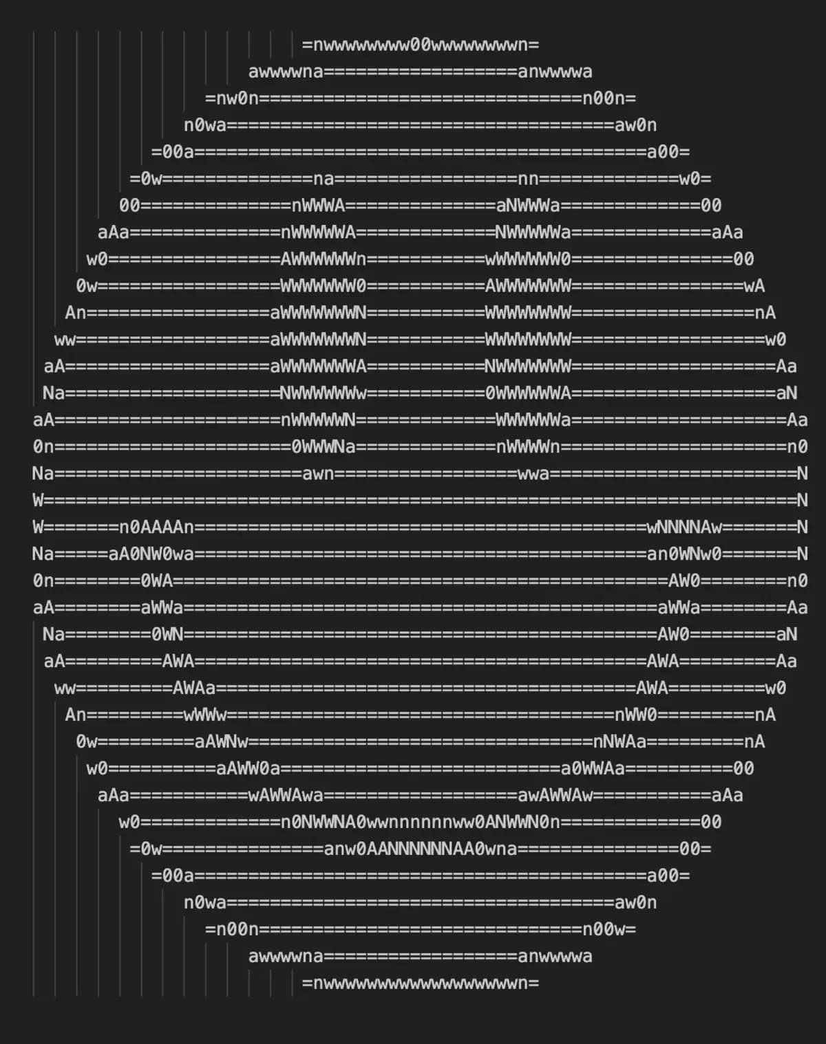 Ein ASCII-Art-Drucker aus einer alten Schreibmaschine