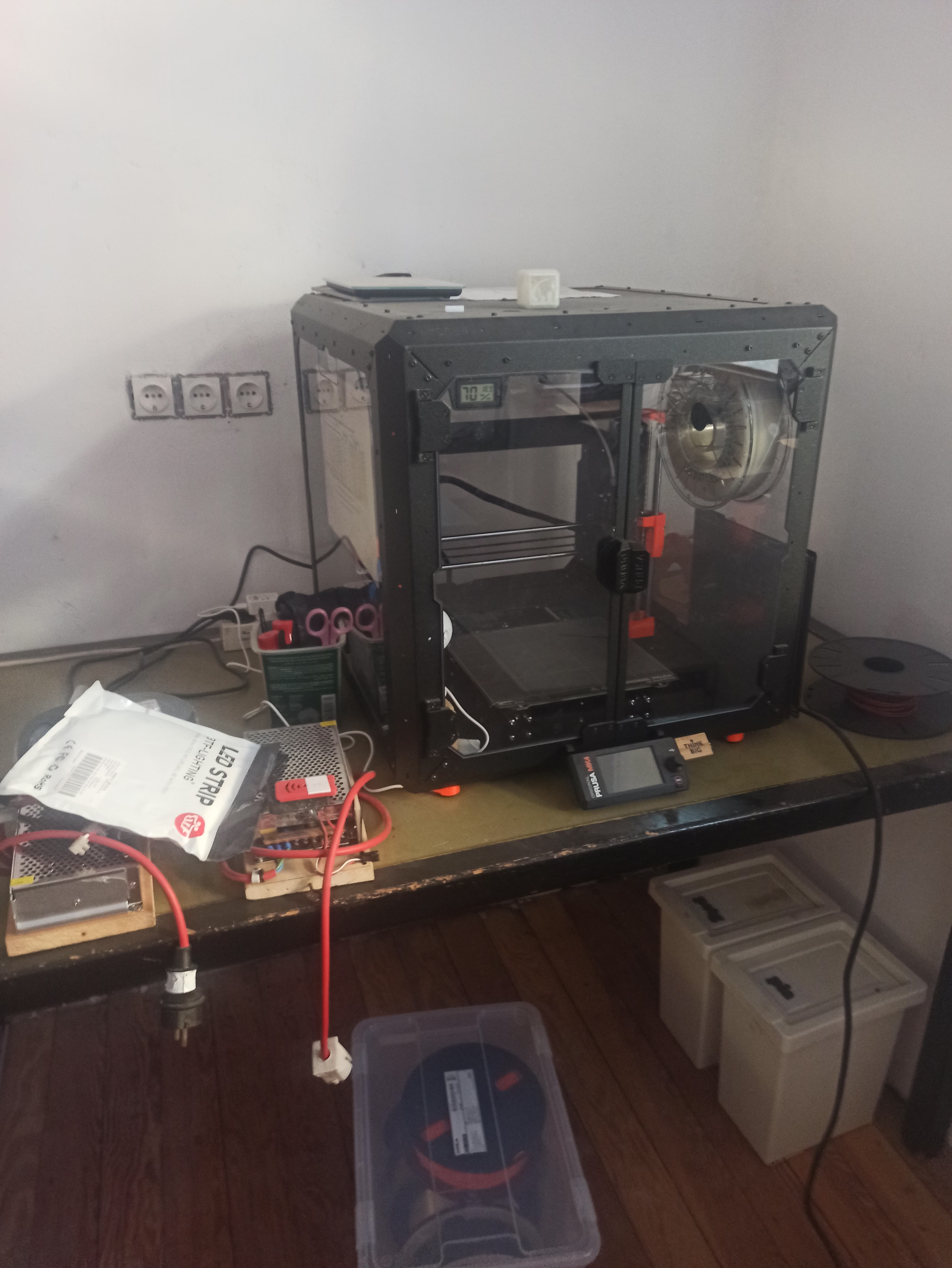 3D-Drucker, mit dem die PLA-Teile gefertigt wurden